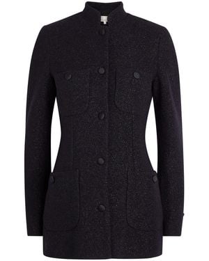 LIBEROWE Raja Metallic Tweed Jacket - Black
