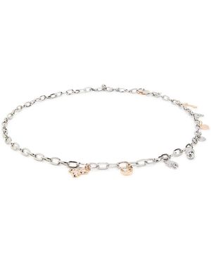 Vivienne Westwood Multi Charm Two-Tone Chain Belt - Natural