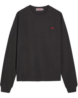 Spense Logo-Embroidered Piqué Cotton Racquet T-Shirt - Black