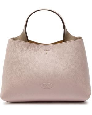 Tod's Florida Mini Leather Tote Bag - Pink