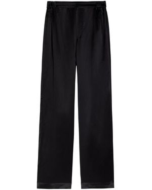 Delos Gilbert Silk Trousers - Black