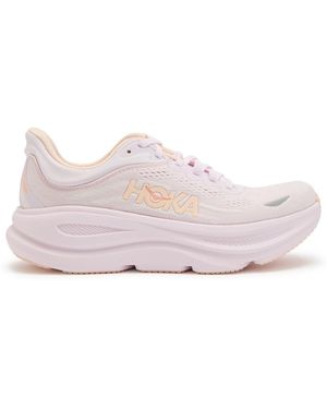 Hoka One One Bondi 9 Mesh-Knit Trainers - Pink
