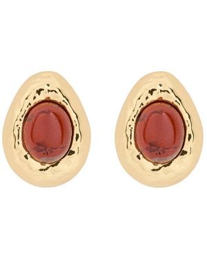 Anni Lu Cherry On Top 18Kt-Plated Stud Earrings - Red