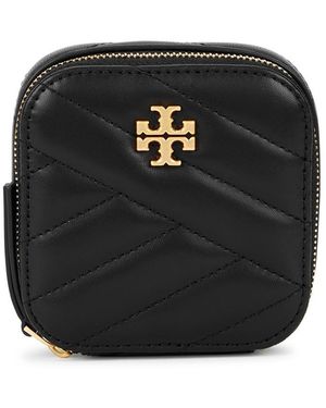 Tory Burch Kira Leather Jewelry Box - Black