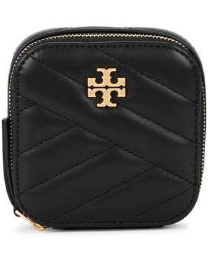 Tory Burch Kira Leather Jewelry Box - Black
