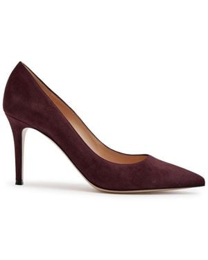 Gianvito Rossi Gianvito 85 Suede Pumps - Brown