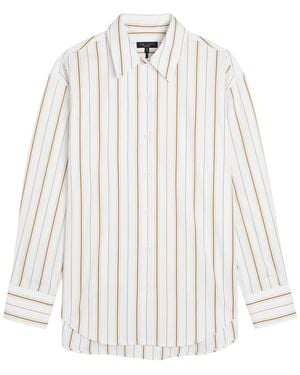 Rag & Bone Jessica Striped Cotton-Poplin Shirt - White