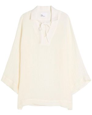 Lisa Marie Fernandez Linen-Blend Tunic Top - White