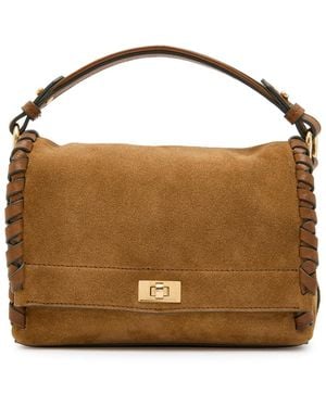 Anya Hindmarch Mortimer Leather And Suede Cross-Body Bag - Brown