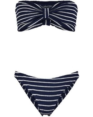 Hunza G Jean Crinkle Bikini - Blue