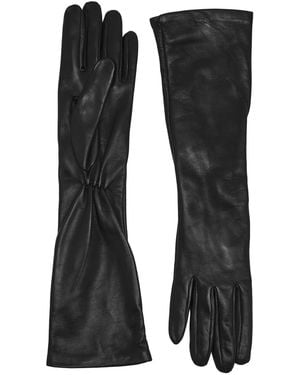 TOTEME Leather Gloves - Black