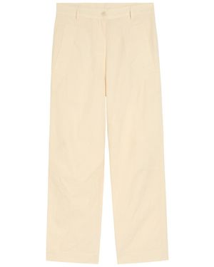 Dries Van Noten Pincks Cotton Trousers - Natural