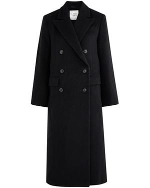 Almada Label Drew Double-Breasted Wool-Blend Coat - Black