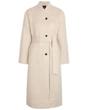 Rails Roland Belted Wool-Blend Coat - Natural