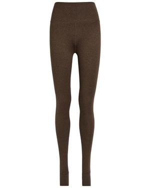 Varley Always Warm Stretch-Jersey Leggings - Brown