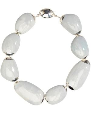 Dinosaur Designs Rock Choker Necklace - White