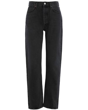 Agolde 90S Pinch Straight-Leg Jeans - Black