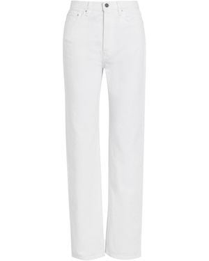 TOTEME Classic Cut Straight-Leg Jeans - White