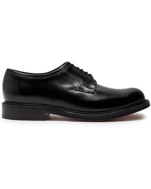 Grenson Camden Leather Derby Shoes - Black