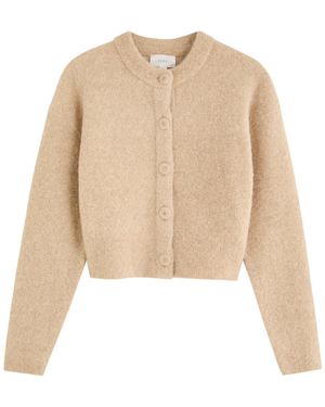 Clea Arthur Alpaca-Blend Cardigan - Natural