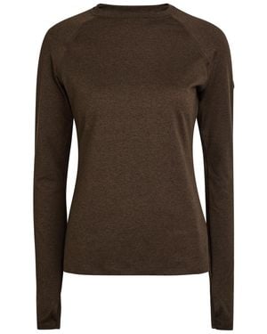 Varley Always Warm Stretch-Jersey Top - Brown