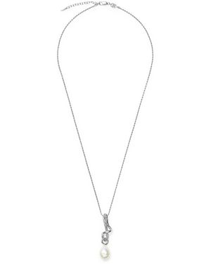 Missoma Molten Pearl And-Plated Necklace - White