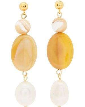 Anni Lu Desert Dreamer 18Kt-Plated Drop Earrings - White