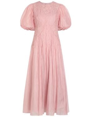 slim fit dress slacks Camille Midi Dress-PALE BLUE / 4 main image 1
