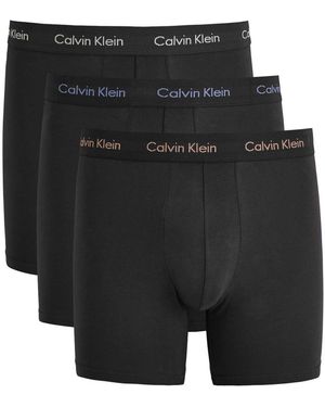 Calvin Klein Classic Stretch-Cotton Boxer Briefs - Black