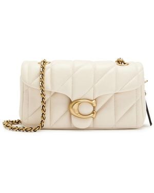 COACH Tabby 20 Quilted Leather Shoulder Bag - Natural
