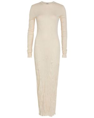 TOTEME Fine-Knit Maxi Dress - White