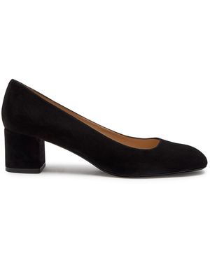 Stuart Weitzman Maeve 50 Suede Pumps - Black
