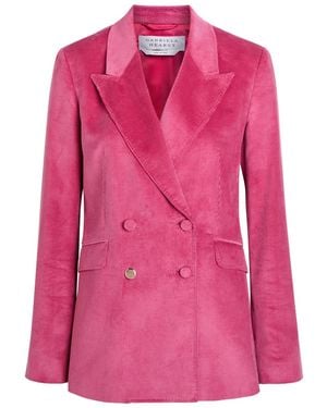 Gabriela Hearst Angela Double-Breasted Corduroy Blazer - Pink