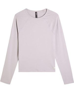 Vuori Pose Ribbed Jersey Top - Pink