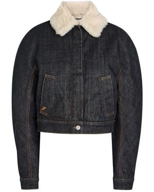 Jacquemus Le Bomber De De-Nîmes Denim Jacket - Black