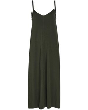 Eileen Fisher Lantern Jersey Midi Dress - Green