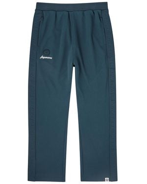 Aape Logo-Jacquard Jersey Track Pants - Blue