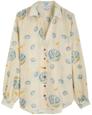 Never Fully Dressed Oyster Miley Printed Woven Shirt - Natural