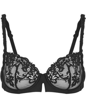 Simone Perele Saga Guipure-Lace Underwired Bra - Black