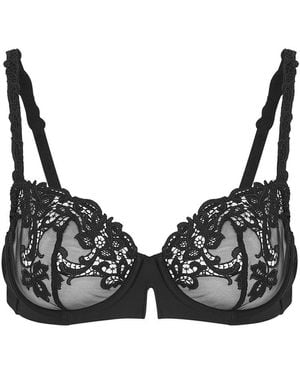 Simone Perele Saga Guipure-Lace Underwired Bra - Black