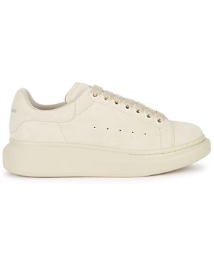 McQueen Cream Suede Classic Trainers - Natural