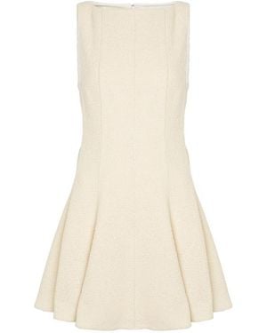 KHAITE Mags Bouclé Mini Dress - White