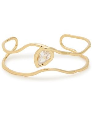 Alexis Asterales 14Kt-Plated Cuff - White