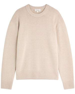FRAME Wool-Blend Sweater - Natural