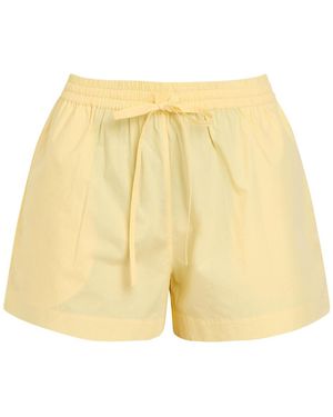 Matteau Cotton-Poplin Shorts - Yellow