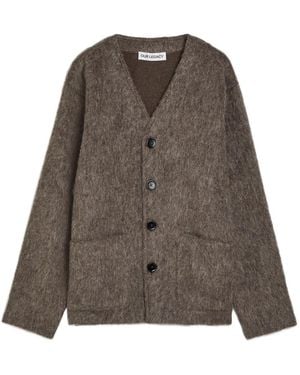 Our Legacy Brushed Knit Cardigan - Brown