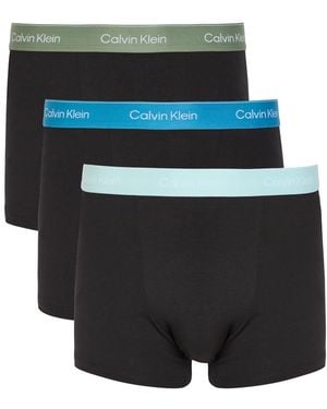 Calvin Klein Icon Stretch-Cotton Trunks - Black