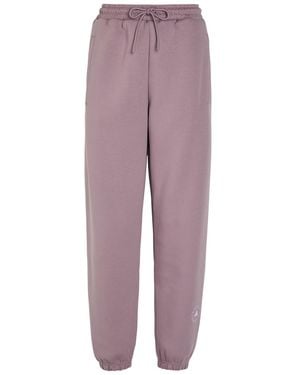 Stella McCartney Adidas X Logo-Print Cotton Sweatpants - Purple