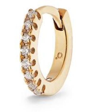 Otiumberg Diamond 9kt Hoop Earrings - White