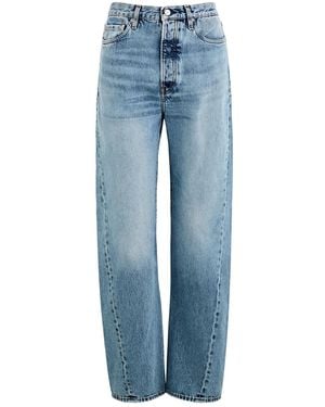 TOTEME Twisted Seam Straight-Leg Jeans - Blue